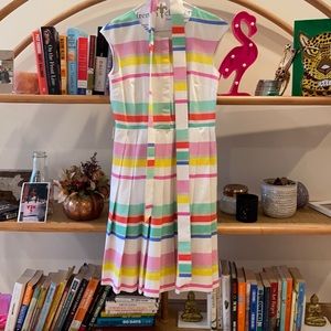 Kate spade multi color striped dress